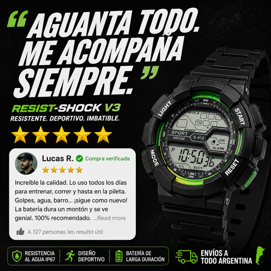 Reloj Deportivo Resist-Shock V3 Digital Sport —ULTIMAS 7 UNIDADES