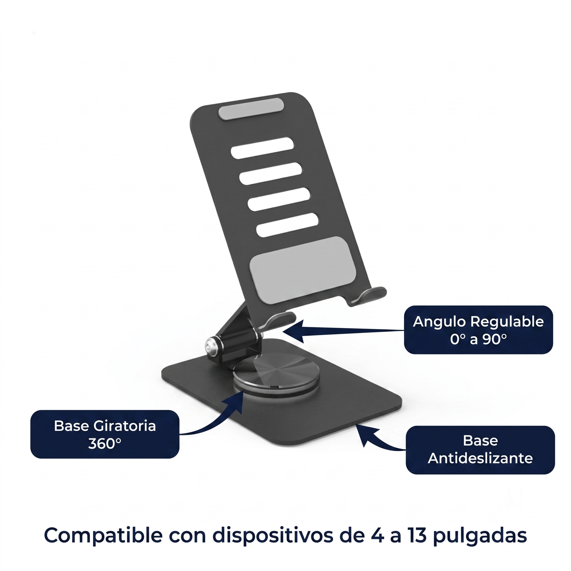 Especificaciones tecnicas — Base Giratoria 360°