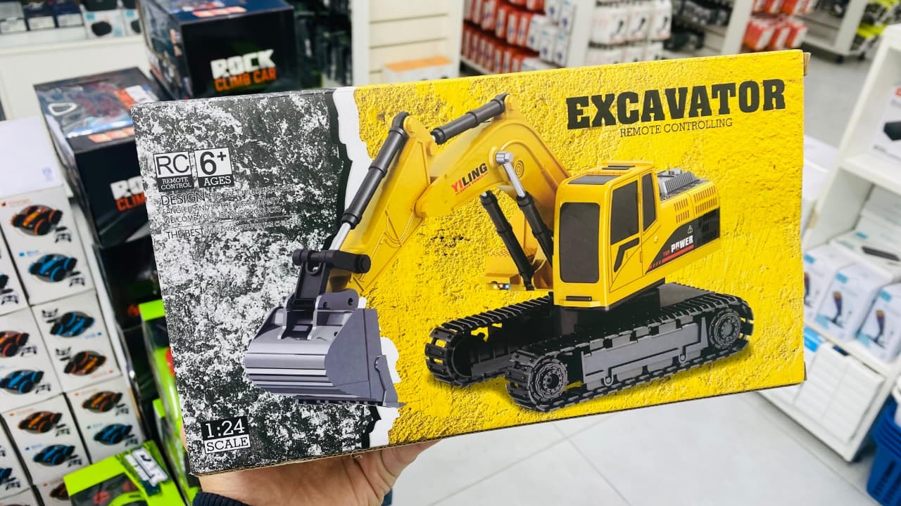 Excavadora a Control Remoto 1:24 — Mini Excavadora RC