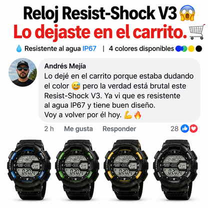 Reloj Deportivo Resist-Shock V3 Digital Sport —ULTIMAS 7 UNIDADES