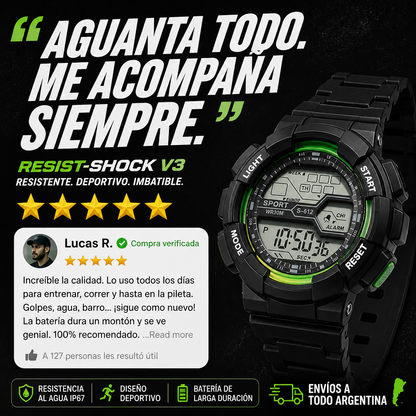 Reloj Deportivo Resist-Shock V3 Digital Sport —ULTIMAS 7 UNIDADES