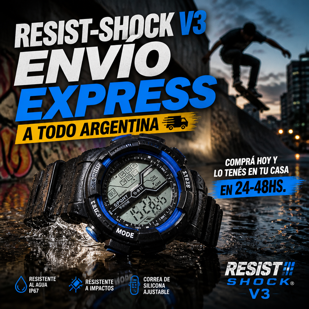 Reloj Deportivo Resist-Shock V3 Digital Sport —ULTIMAS 7 UNIDADES