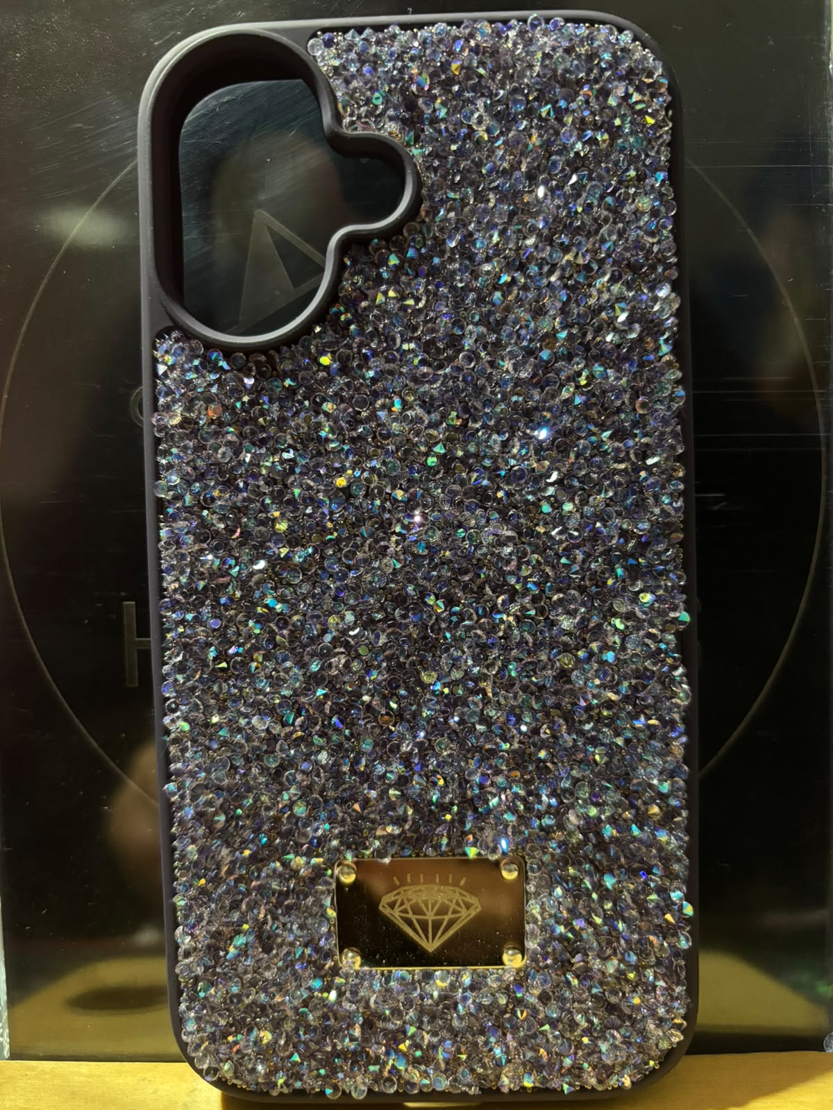 Funda de cristales azul noche para iPhone 17