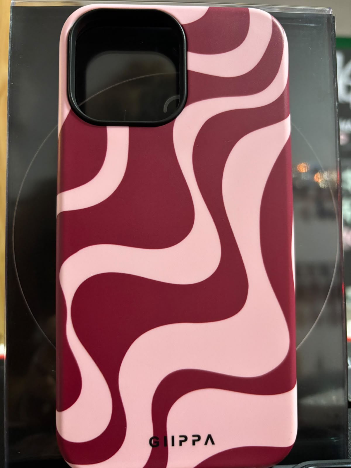 Funda ondas vino y rosa para iPhone 13 Pro Max