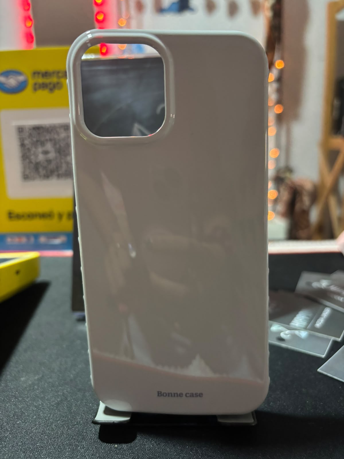 Funda glossy perla blanco para iPhone 13 y 14
