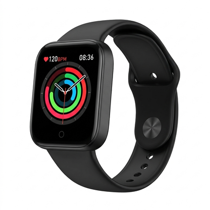 SmartWatch FitPro negro sobre fondo blanco