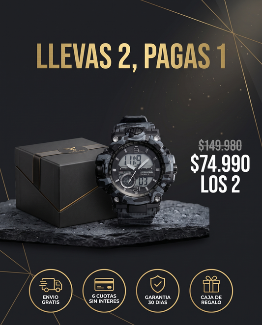 Oferta 2x1 llevas 2 pagas 1: 74990 los 2, envio gratis, 6 cuotas sin interes, garantia 30 dias, caja de regalo