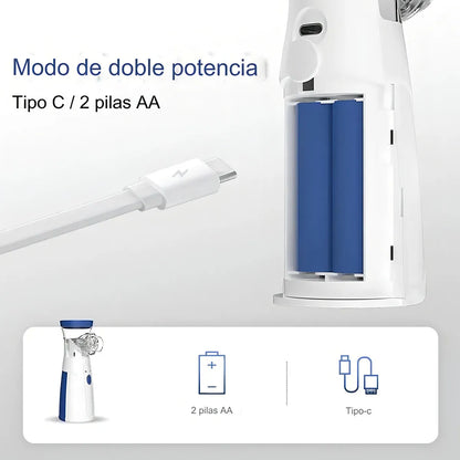 Nebulizador Mesh Portátil - uso en mano