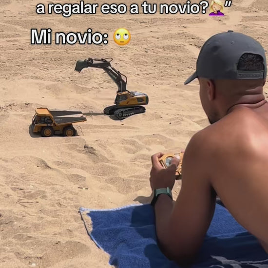 Mini excavadora RC - demo pala articulada