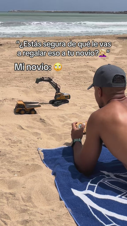 Mini excavadora RC - demo pala articulada