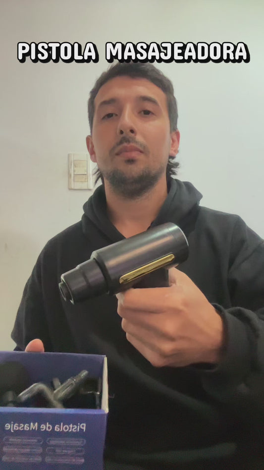 Pistola Masajeadora Relet | Alivio Muscular Profundo | 6 Velocidades